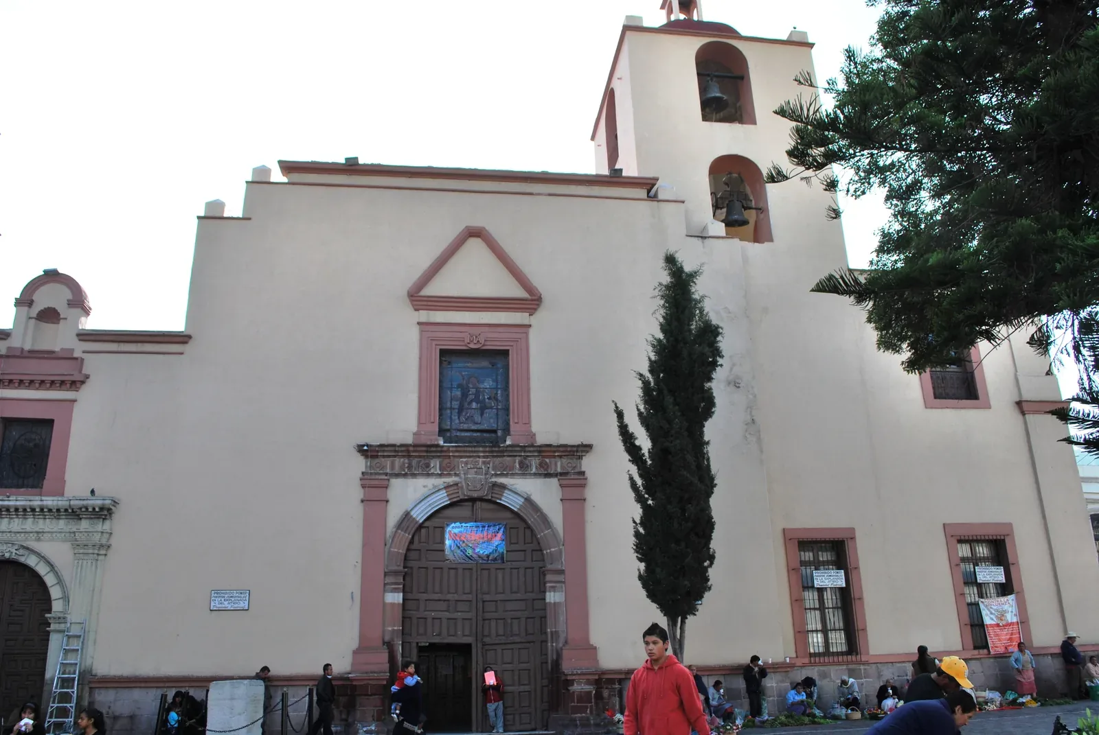 Parroquia de Nuestra Señora de la Asunción (Pachuca) — Facade of the La Asuncion Parish in Pachuca Hidalgo