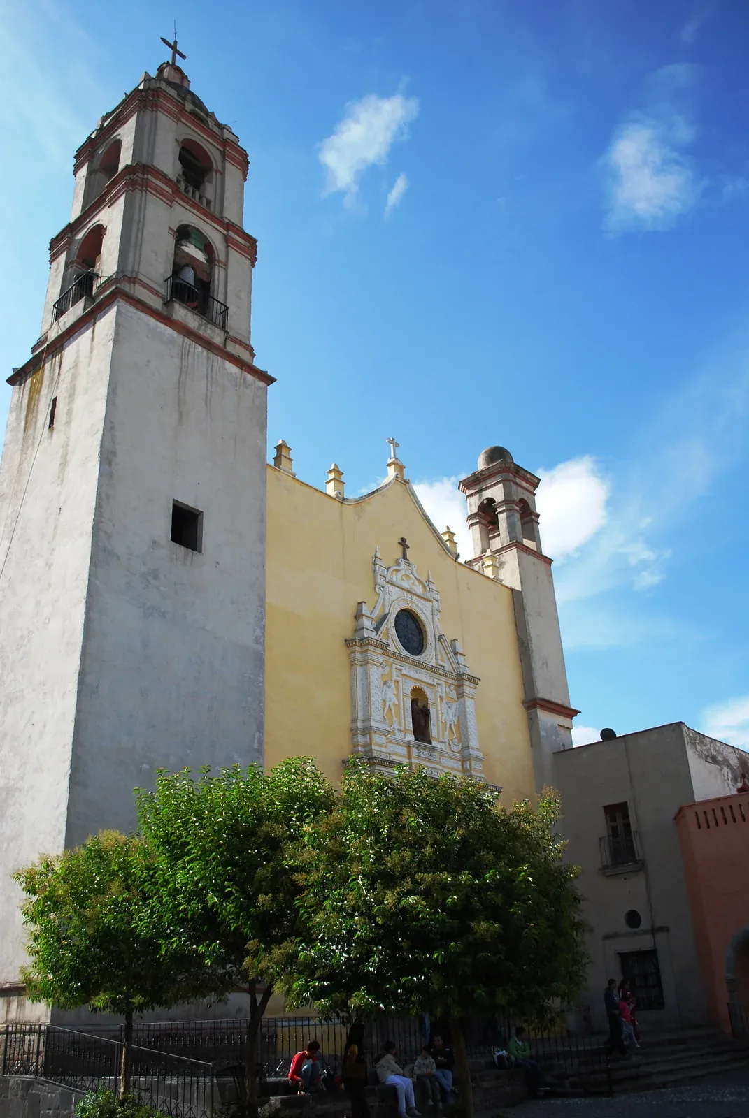 Catedral de Texcoco — Facade of the Cathedral of Texcoco, Mexico State, Mexico