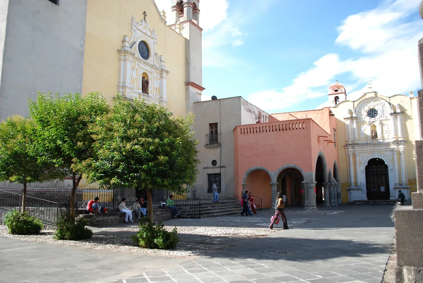 Catedral de Texcoco — Atrium in front of the Cathedral of Texcoco, Mexico State, Mexico