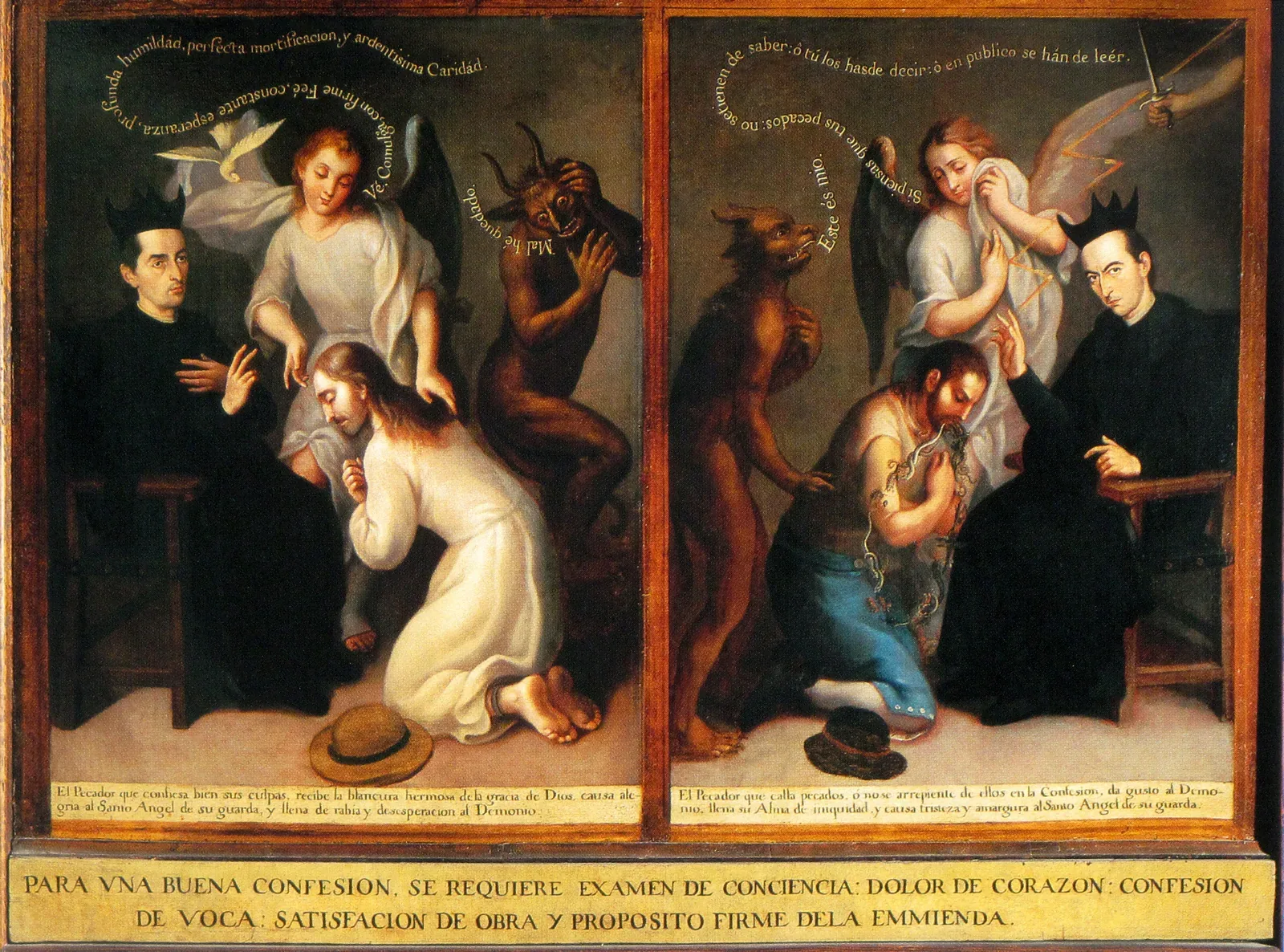 Templo de San Felipe Neri "La Profesa" — Condiciones para la buena confesión, José de Alcíbar